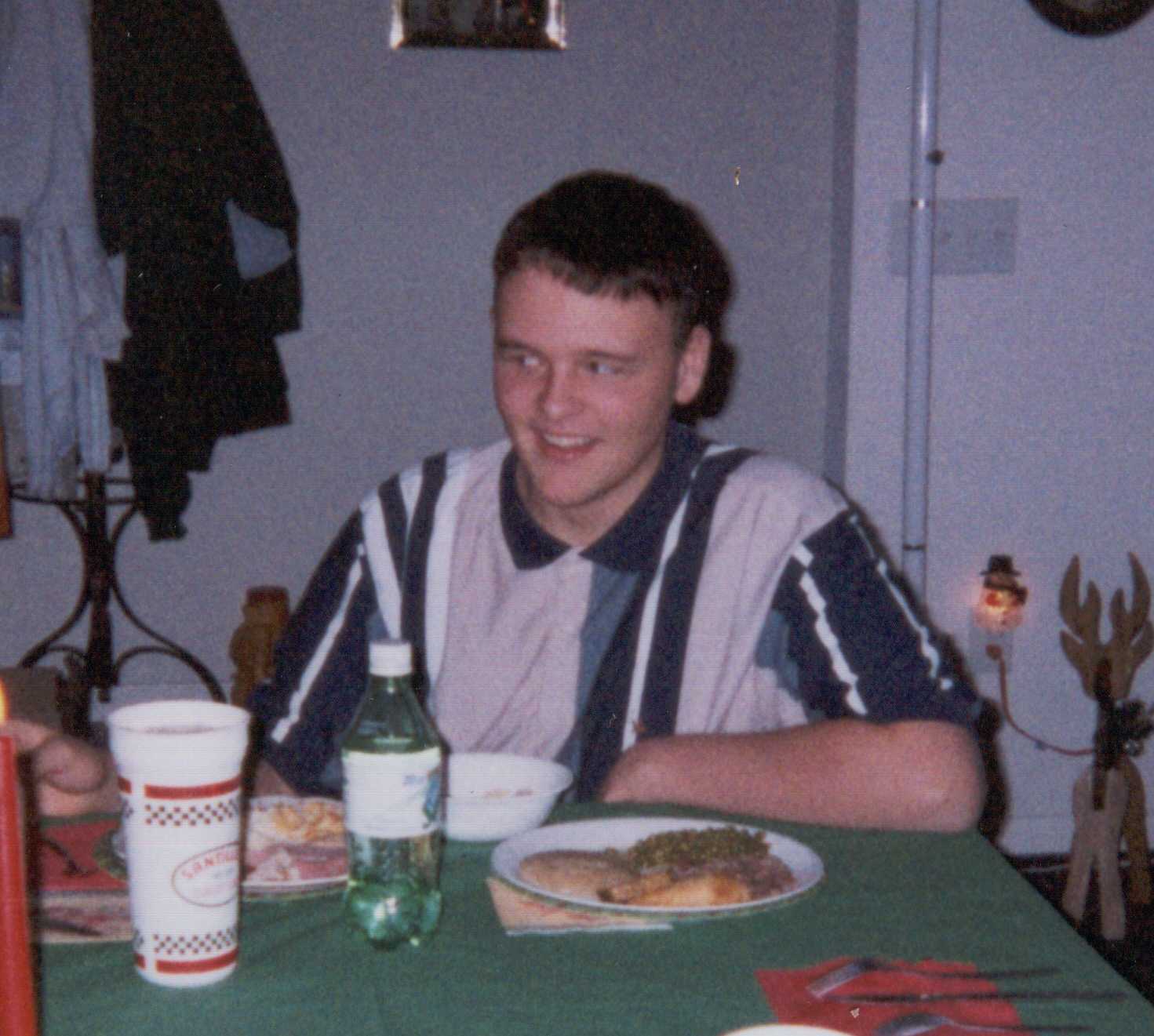 Tommy at Christmas 2000